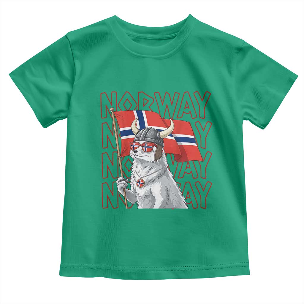 Norwegian Forest Cat Norway Flag Norge Pride Toddler T Shirt TS14 Irish Green Print Your Wear