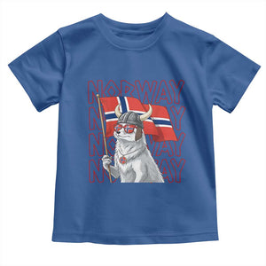 Norwegian Forest Cat Norway Flag Norge Pride Toddler T Shirt TS14 Royal Blue Print Your Wear