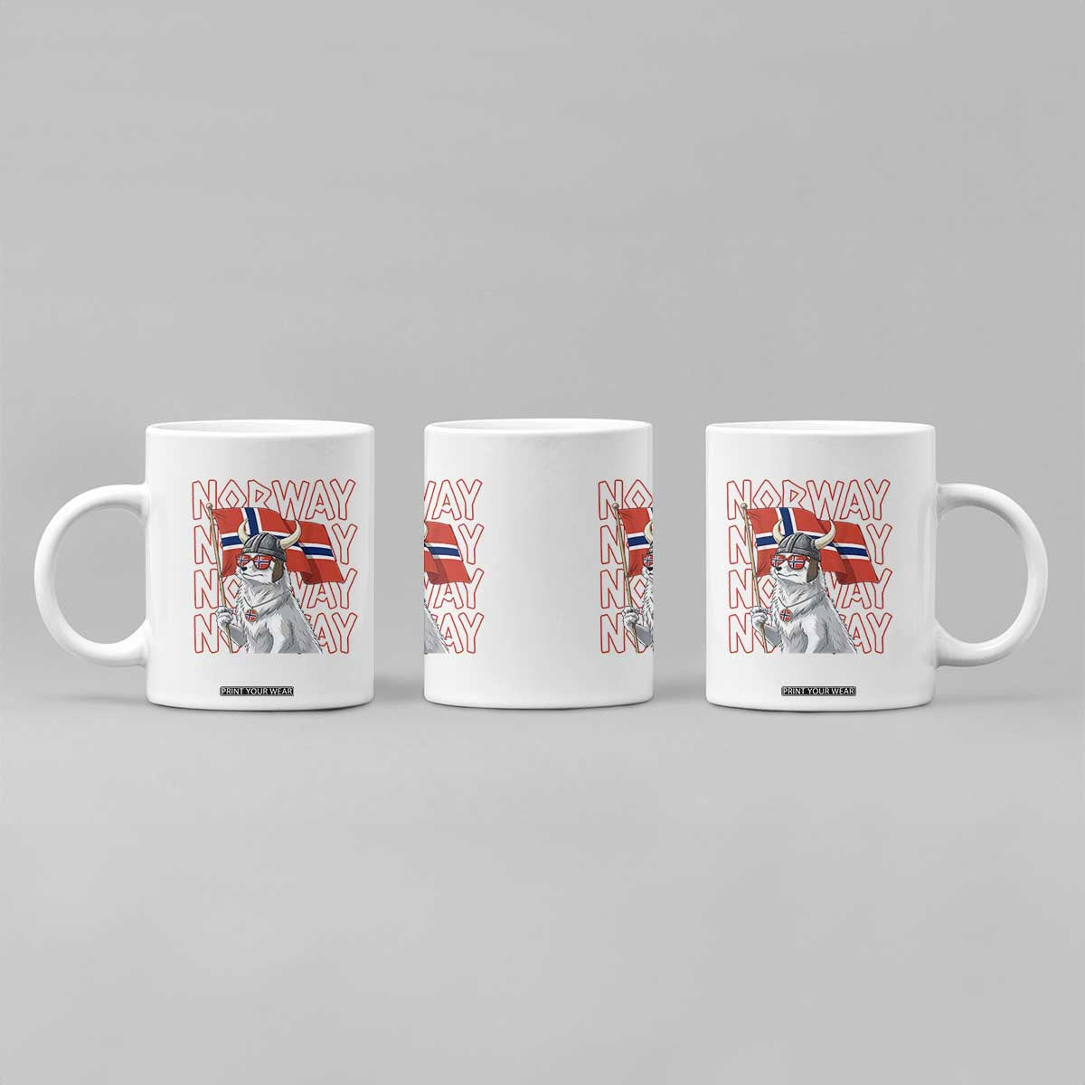 Norwegian Forest Cat Norway Flag Norge Pride Coffee Mug TS14 Print Your Wear