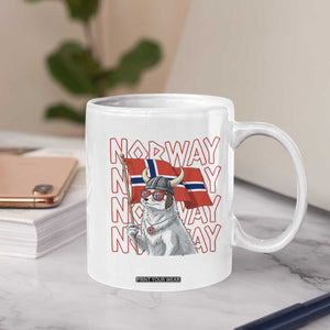 Norwegian Forest Cat Norway Flag Norge Pride Coffee Mug TS14 Print Your Wear