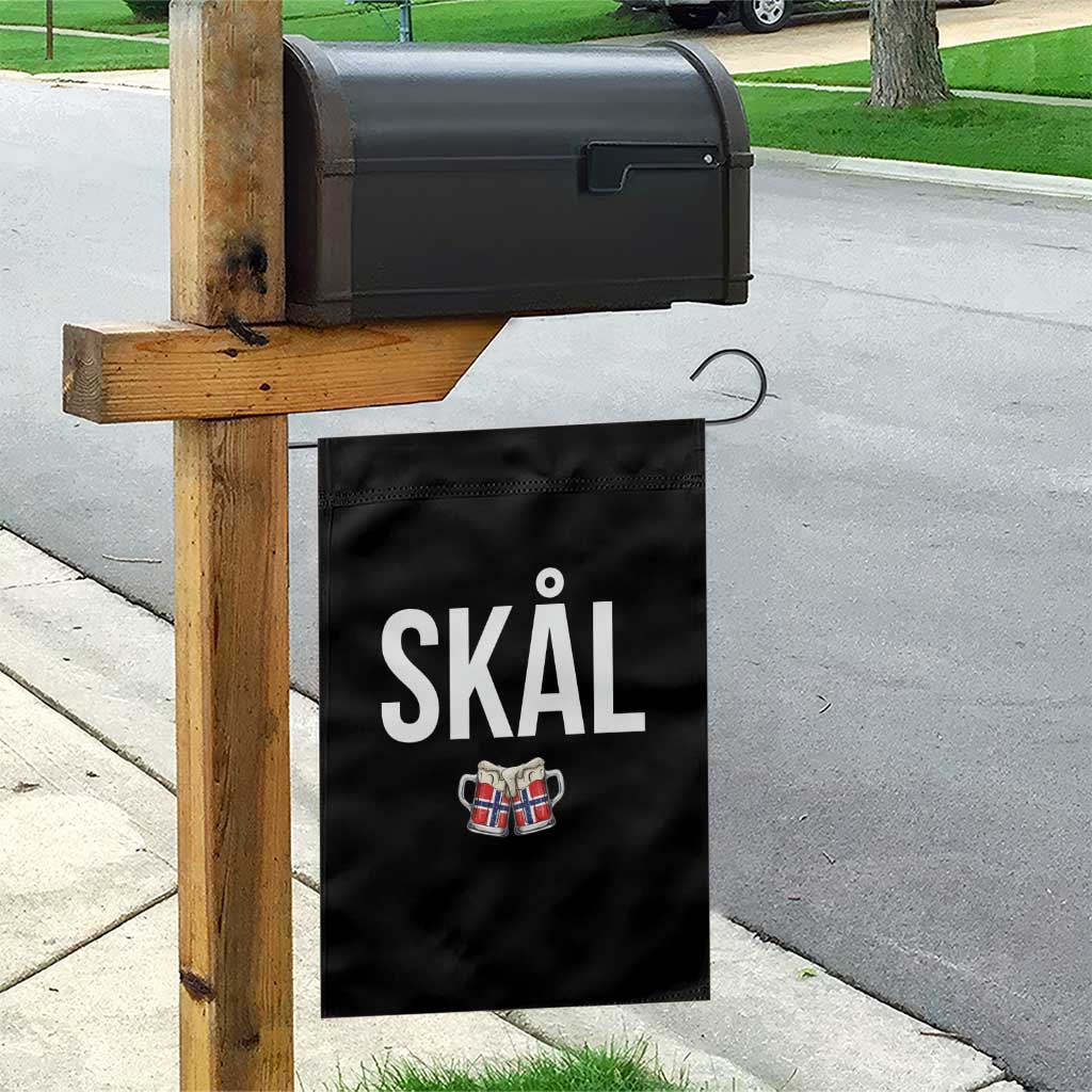Skål Cheers in Norwegian Norway Garden Flag Funny Drinking Beer Norwegian Scandinavian TS14 Print Your Wear