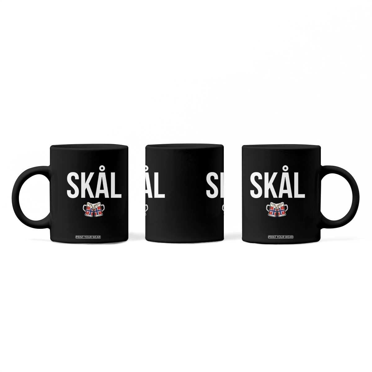 Skål Cheers in Norwegian Norway Coffee Mug Funny Drinking Beer Norwegian Scandinavian TS14 Print Your Wear