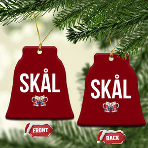 Skål Cheers in Norwegian Norway Ceramic Ornament Funny Drinking Beer Norwegian Scandinavian TS14 Print Your Wear
