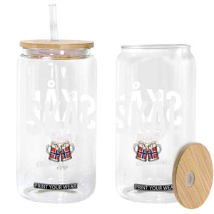 Skål Cheers in Norwegian Norway Glass Can Funny Drinking Beer Norwegian Scandinavian TS14 Print Your Wear