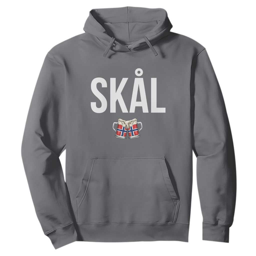 Skål Cheers in Norwegian Norway Hoodie Funny Drinking Beer Norwegian Scandinavian TS14 Charcoal Print Your Wear