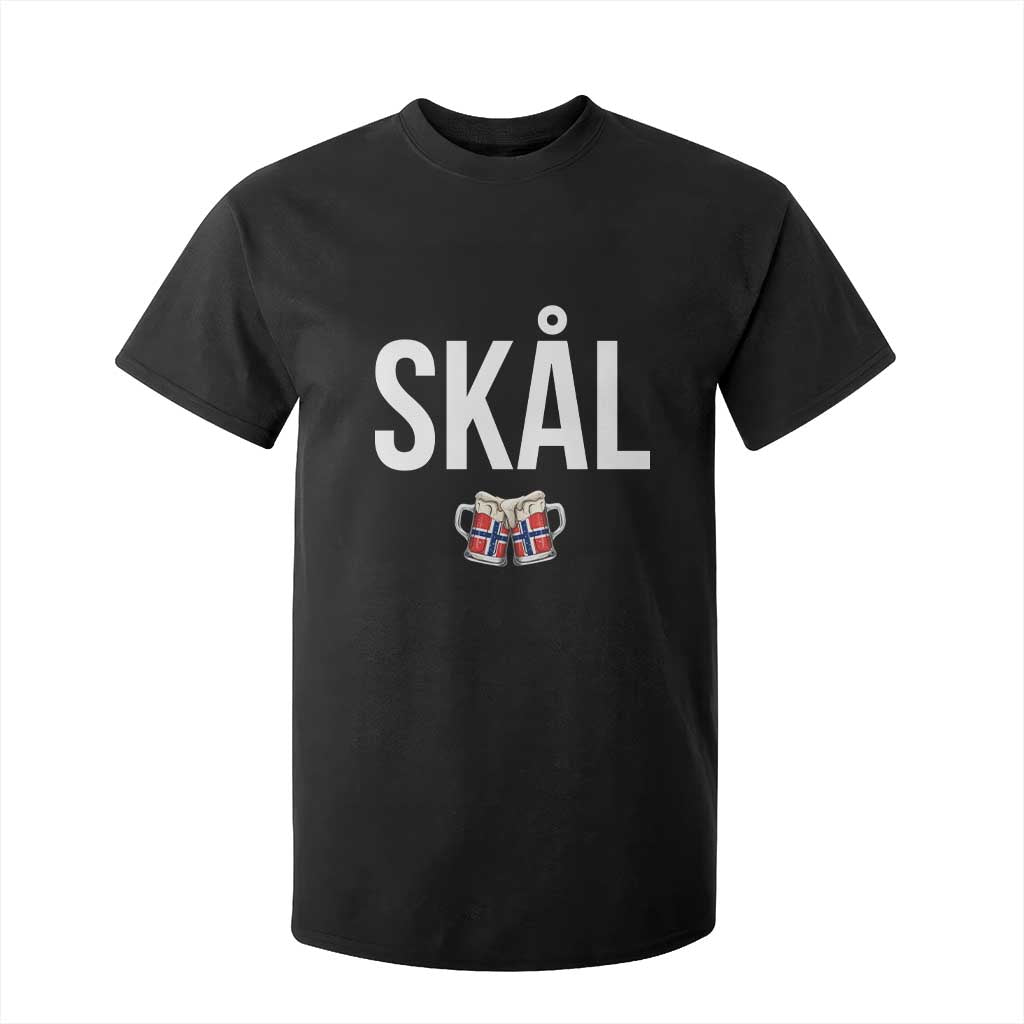 Skål Cheers in Norwegian Norway T Shirt For Kid Funny Drinking Beer Norwegian Scandinavian TS14 Black Print Your Wear