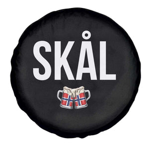Skål Cheers in Norwegian Norway Spare Tire Cover Funny Drinking Beer Norwegian Scandinavian TS14 Print Your Wear