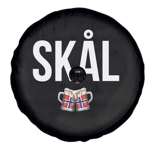 Skål Cheers in Norwegian Norway Spare Tire Cover Funny Drinking Beer Norwegian Scandinavian TS14 Print Your Wear