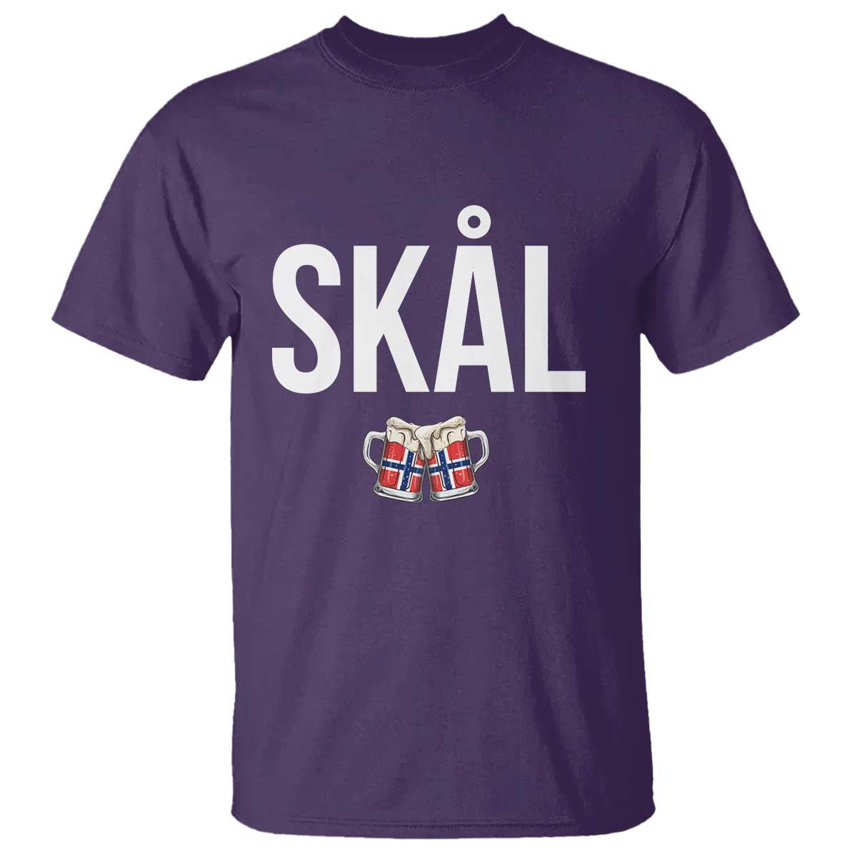 Skål Cheers in Norwegian Norway T Shirt Funny Drinking Beer Norwegian Scandinavian TS14 Print Your Wear