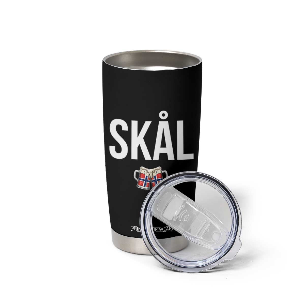 Skål Cheers in Norwegian Norway Tumbler Cup Funny Drinking Beer Norwegian Scandinavian TS14 Print Your Wear
