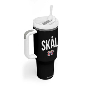 Skål Cheers in Norwegian Norway Tumbler With Handle Funny Drinking Beer Norwegian Scandinavian TS14 Print Your Wear