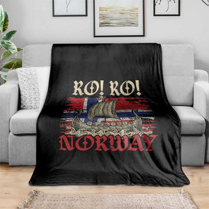 Ro Ro Norwegian Viking Ship Norway Flag Throw Blanket TS14 Print Your Wear