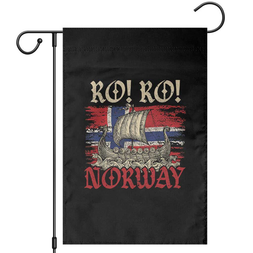 Ro Ro Norwegian Viking Ship Norway Flag Garden Flag TS14 Black Print Your Wear