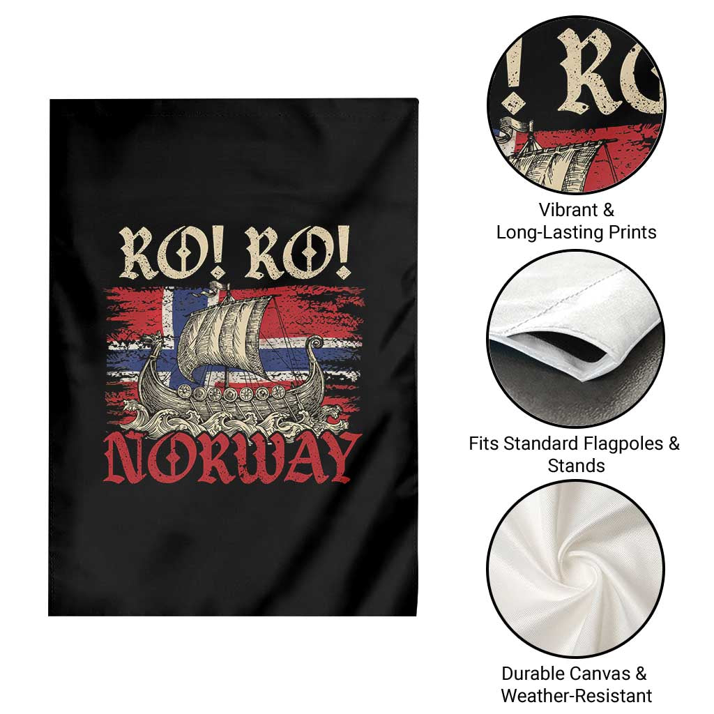 Ro Ro Norwegian Viking Ship Norway Flag Garden Flag TS14 Print Your Wear