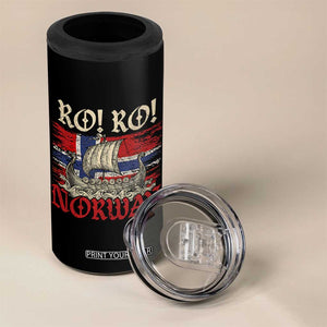 Ro Ro Norwegian Viking Ship Norway Flag 4 in 1 Can Cooler Tumbler TS14 Print Your Wear