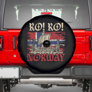 Ro Ro Norwegian Viking Ship Norway Flag Spare Tire Cover TS14 Black Print Your Wear