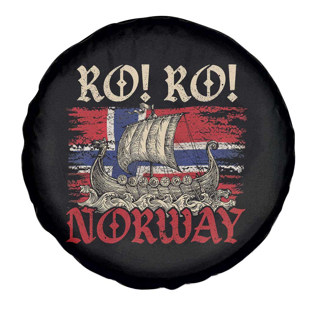 Ro Ro Norwegian Viking Ship Norway Flag Spare Tire Cover TS14 Print Your Wear