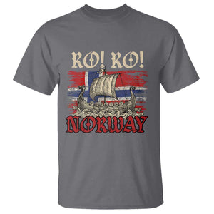 Ro Ro Norwegian Viking Ship Norway Flag T Shirt TS14 Charcoal Print Your Wear