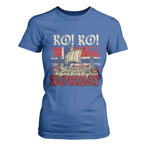 Ro Ro Norwegian Viking Ship Norway Flag T Shirt For Women TS14 Royal Blue Print Your Wear