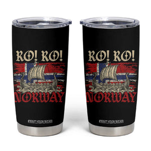 Ro Ro Norwegian Viking Ship Norway Flag Tumbler Cup TS14 Black Print Your Wear