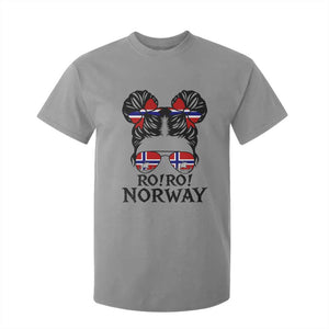 Ro Ro Norwegian Viking Ship T Shirt For Kid Norway Flag Messy Bun Girl TS14 Sport Gray Print Your Wear