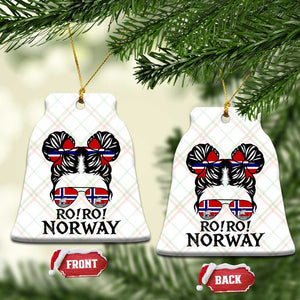 Ro Ro Norwegian Viking Ship Ceramic Ornament Norway Flag Messy Bun Girl TS14 Print Your Wear