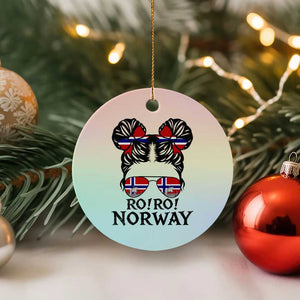 Ro Ro Norwegian Viking Ship Ceramic Ornament Norway Flag Messy Bun Girl TS14 1pc Pastel Print Your Wear