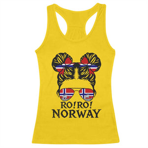 Ro Ro Norwegian Viking Ship Racerback Tank Top Norway Flag Messy Bun Girl TS14 Daisy Print Your Wear