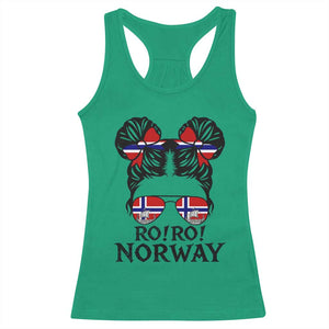 Ro Ro Norwegian Viking Ship Racerback Tank Top Norway Flag Messy Bun Girl TS14 Irish Green Print Your Wear