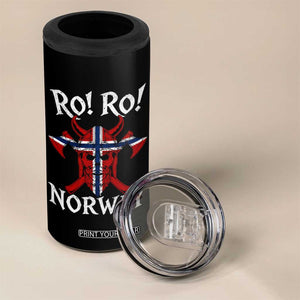 Ro Ro Norwegian Viking Blood Skull Norway Flag Pride 4 in 1 Can Cooler Tumbler TS14 Print Your Wear