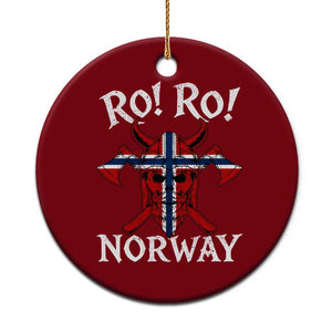 Ro Ro Norwegian Viking Blood Skull Norway Flag Pride Ceramic Ornament TS14 1pc Red Print Your Wear