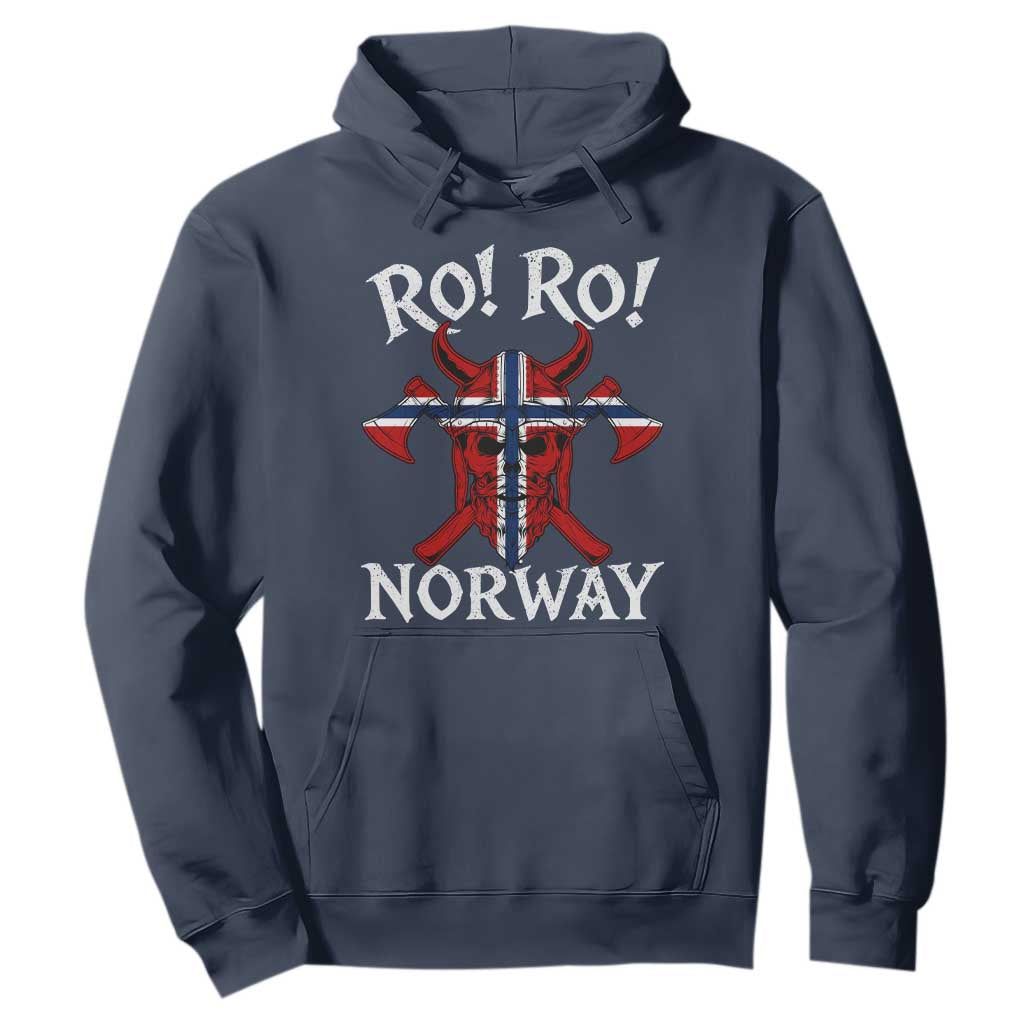 Ro Ro Norwegian Viking Blood Skull Norway Flag Pride Hoodie TS14 Navy Print Your Wear