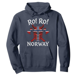 Ro Ro Norwegian Viking Blood Skull Norway Flag Pride Hoodie TS14 Navy Print Your Wear