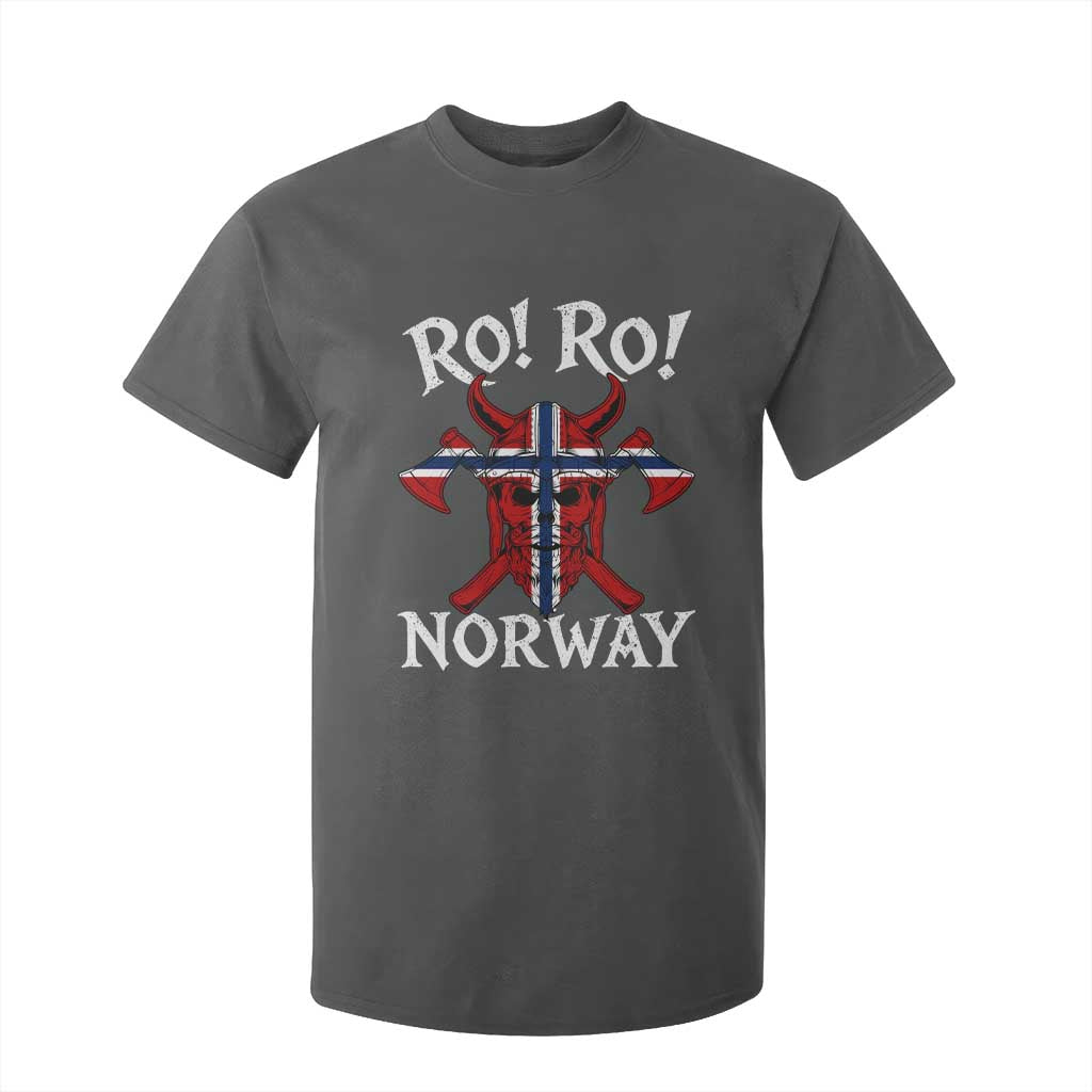 Ro Ro Norwegian Viking Blood Skull Norway Flag Pride T Shirt For Kid TS14 Dark Heather Print Your Wear