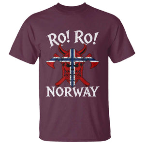Ro Ro Norwegian Viking Blood Skull Norway Flag Pride T Shirt TS14 Maroon Print Your Wear