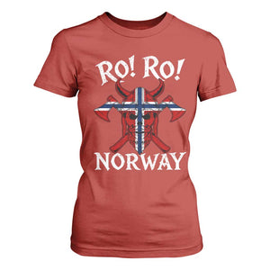 Ro Ro Norwegian Viking Blood Skull Norway Flag Pride T Shirt For Women TS14 Red Print Your Wear