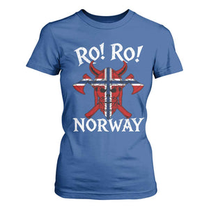 Ro Ro Norwegian Viking Blood Skull Norway Flag Pride T Shirt For Women TS14 Royal Blue Print Your Wear