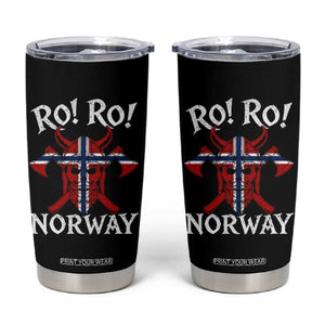 Ro Ro Norwegian Viking Blood Skull Norway Flag Pride Tumbler Cup TS14 Black Print Your Wear
