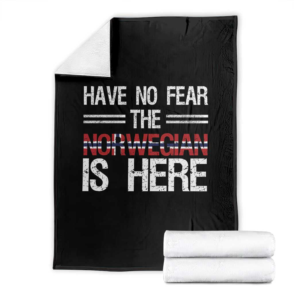 Have No Fear The Norwegian is Here Throw Blanket Funny Norway Herriatge Gift TS14 Black Print Your Wear