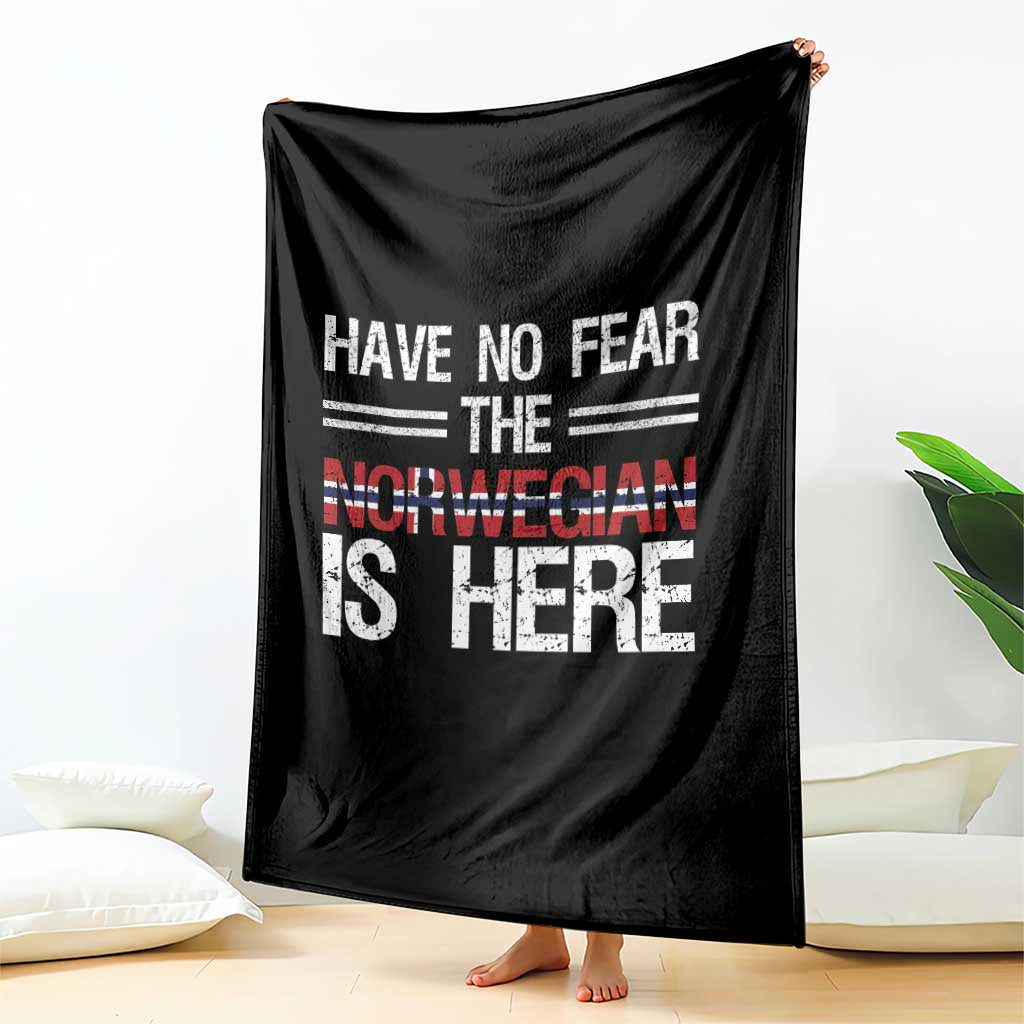 Have No Fear The Norwegian is Here Throw Blanket Funny Norway Herriatge Gift TS14 Print Your Wear