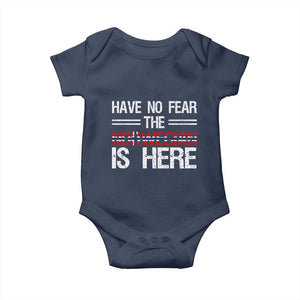 Have No Fear The Norwegian is Here Baby Onesie Funny Norway Herriatge Gift TS14 Navy Print Your Wear