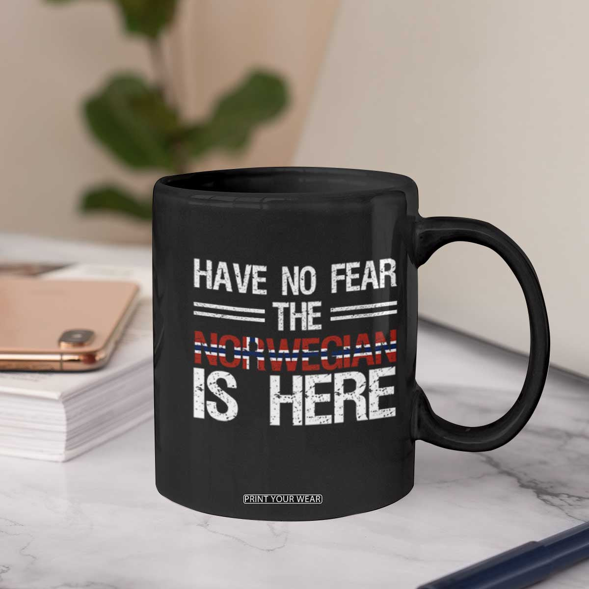 Have No Fear The Norwegian is Here Coffee Mug Funny Norway Herriatge Gift TS14 Print Your Wear
