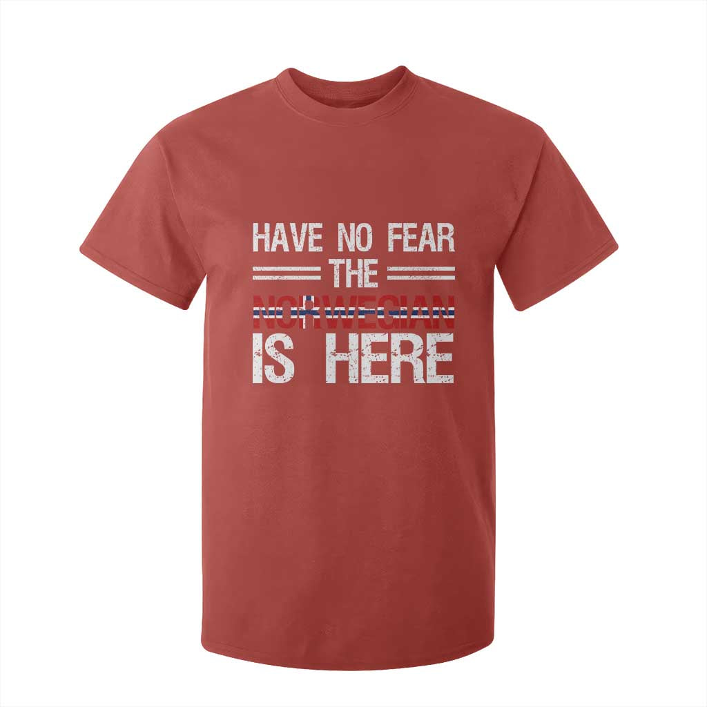 Have No Fear The Norwegian is Here T Shirt For Kid Funny Norway Herriatge Gift TS14 Red Print Your Wear