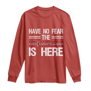 Have No Fear The Norwegian is Here Long Sleeve Shirt Funny Norway Herriatge Gift TS14 Red Print Your Wear