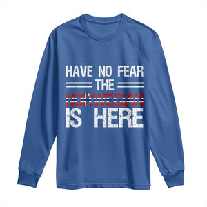 Have No Fear The Norwegian is Here Long Sleeve Shirt Funny Norway Herriatge Gift TS14 Royal Blue Print Your Wear