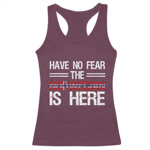 Have No Fear The Norwegian is Here Racerback Tank Top Funny Norway Herriatge Gift TS14 Maroon Print Your Wear