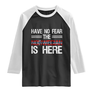 Have No Fear The Norwegian is Here Raglan Shirt Funny Norway Herriatge Gift TS14 Black White Print Your Wear