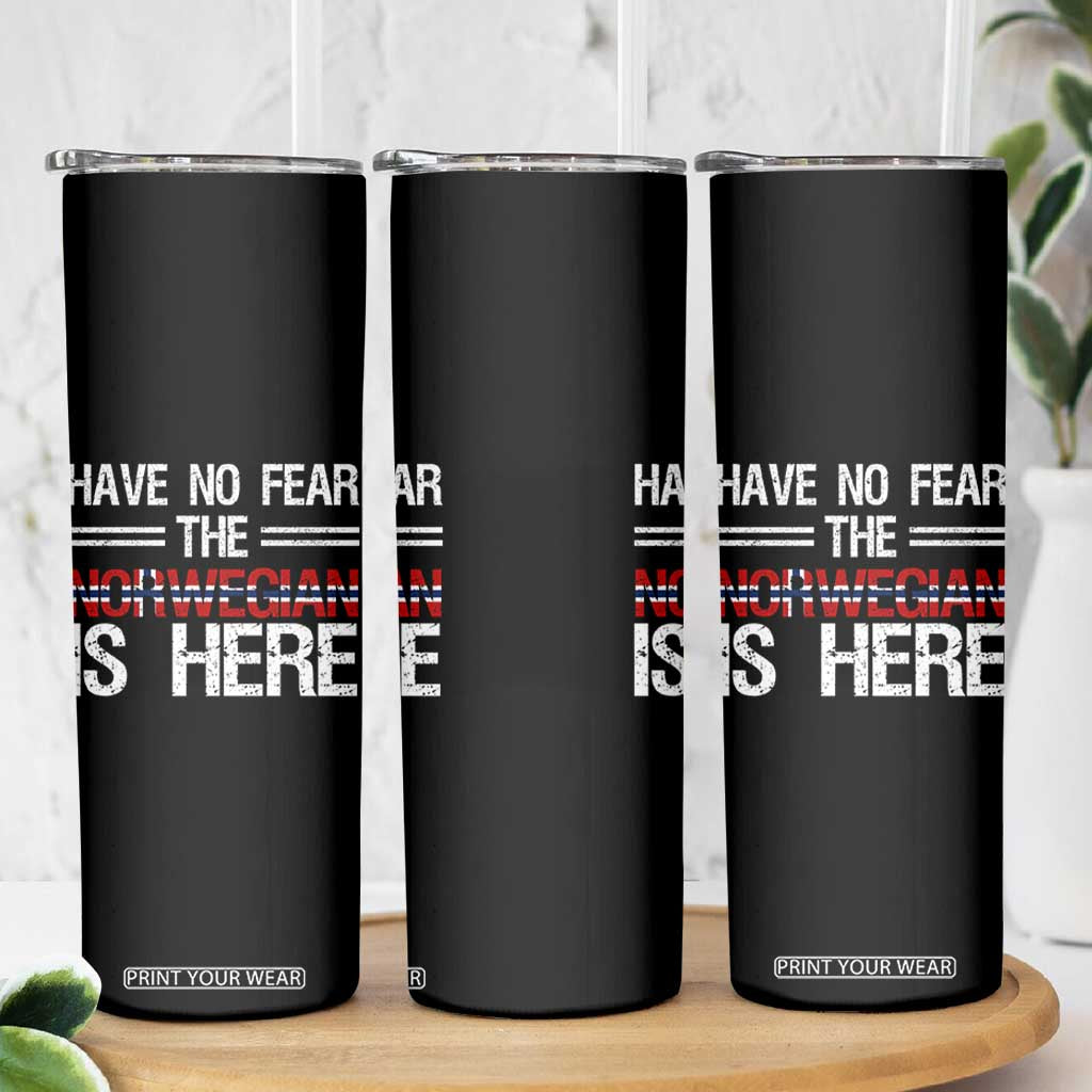 Have No Fear The Norwegian is Here Skinny Tumbler Funny Norway Herriatge Gift TS14 Print Your Wear