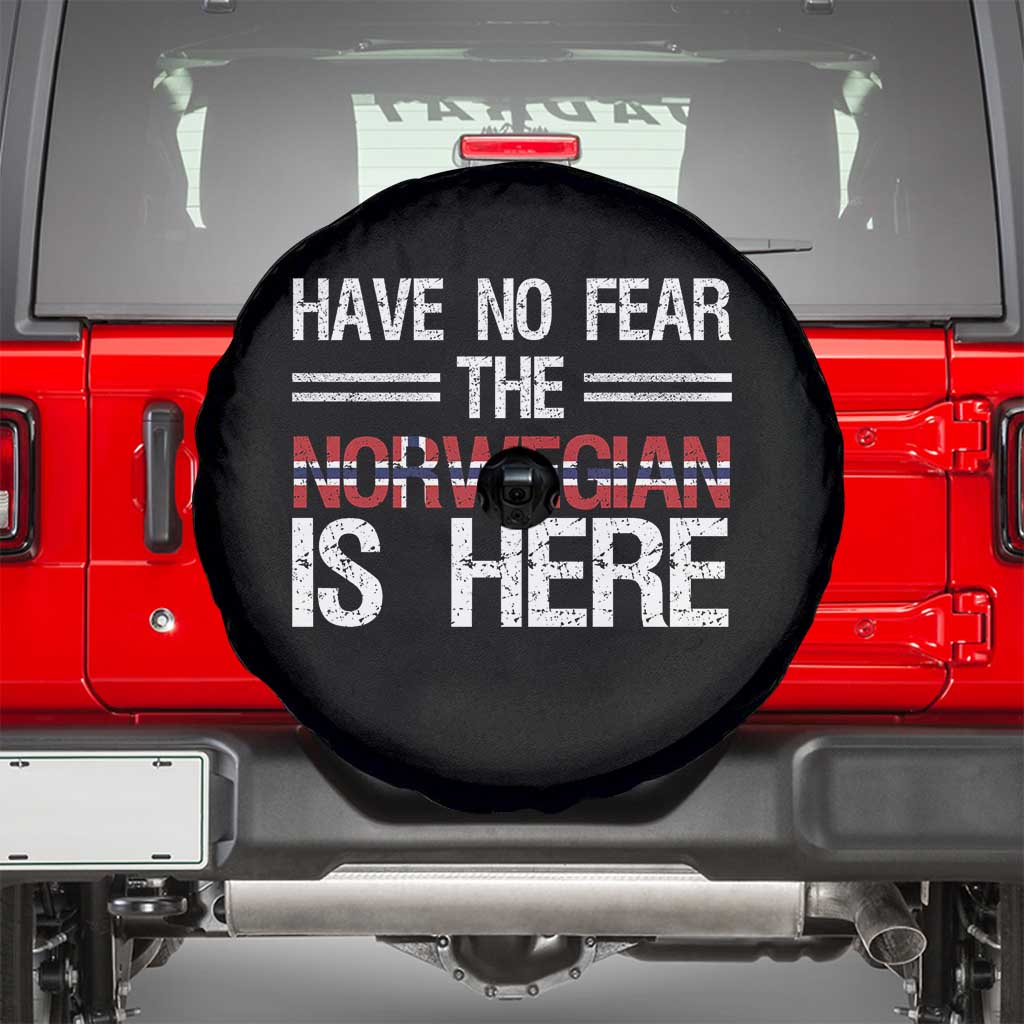 Have No Fear The Norwegian is Here Spare Tire Cover Funny Norway Herriatge Gift TS14 Black Print Your Wear