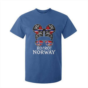 Ro Ro Norwegian Viking Ship Messy Bun Girl T Shirt For Kid TS14 Royal Blue Print Your Wear